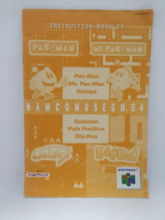 N64 NAMCO MUSEUM 64 INSTRUCTION BOOKLET ENGLISH