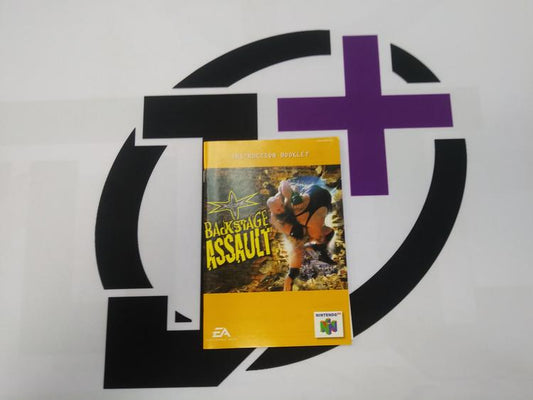 N64 WCW BACKSTAGE ASSAULT INSTRUCTION BOOKLET BILINGUAL (usagé)