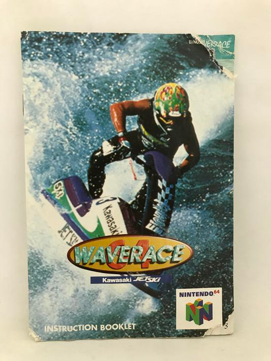 N64 WAVE RACE 64 INSTRUCTION BOOKLET ENGLISH (usagé)
