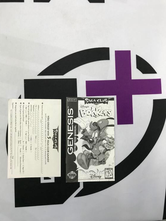 GEN BONKERS INSTRUCTION BOOKLET ENGLISH (usagé)