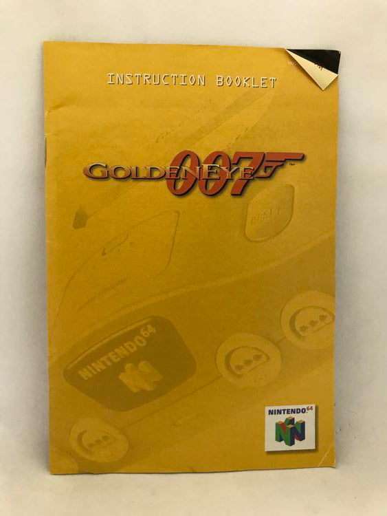 N64 007 GOLDENEYE INSTRUCTION BOOKLET ENGLISH (usagé)