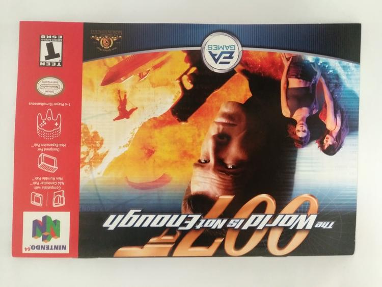 N64 007 THE WORLD IS NOT ENOUGH INSTRUCTION BOOKLET BILINGUAL