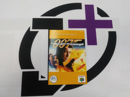 N64 007 THE WORLD IS NOT ENOUGH INSTRUCTION BOOKLET BILINGUAL