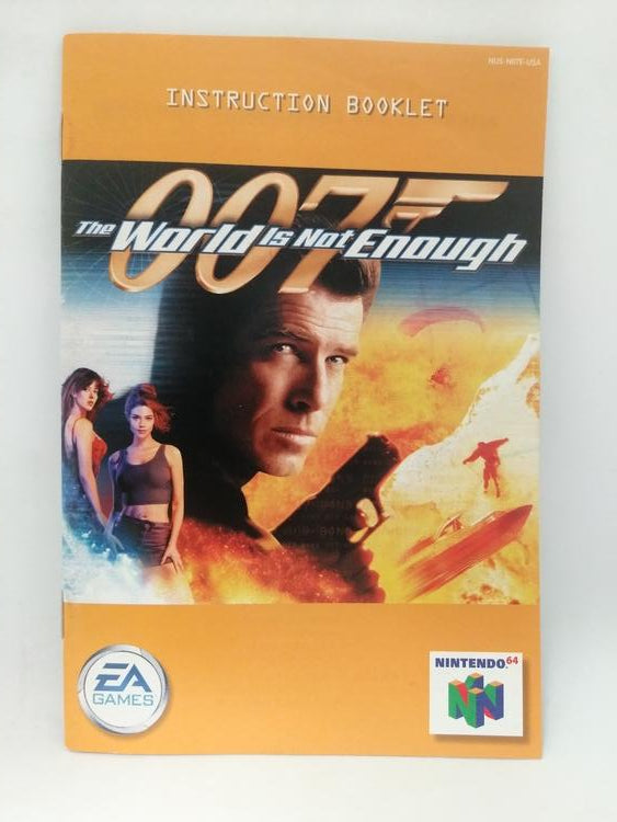 N64 007 THE WORLD IS NOT ENOUGH INSTRUCTION BOOKLET BILINGUAL