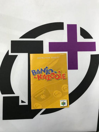 N64 BANJO-KAZOOIE INSTRUCTION BOOKLET ENGLISH (usagé)