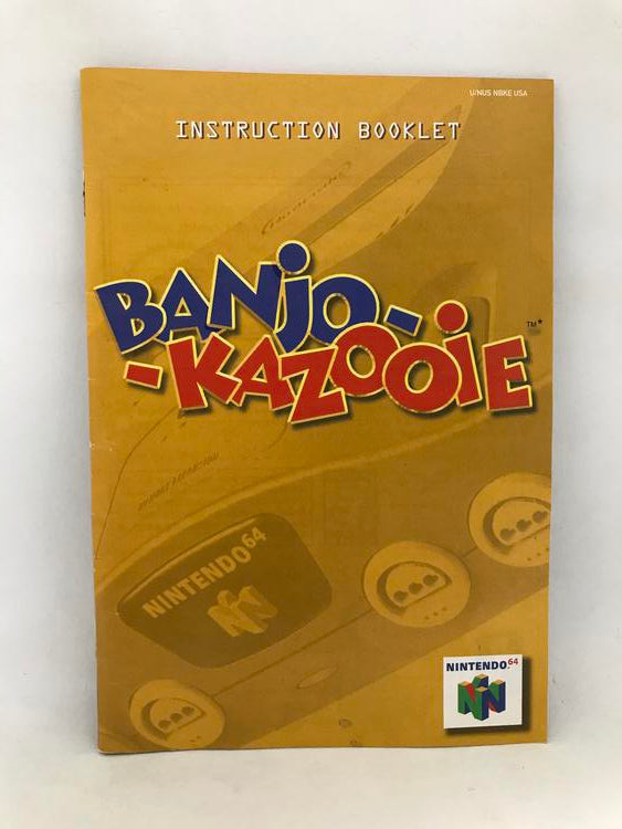 N64 BANJO-KAZOOIE INSTRUCTION BOOKLET ENGLISH (usagé)