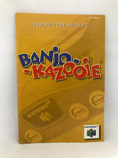 N64 BANJO-KAZOOIE INSTRUCTION BOOKLET ENGLISH (usagé)