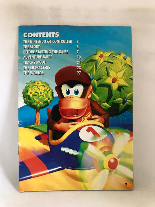 N64 DIDDY KONG RACING INSTRUCTION BOOKLET ENGLISH (usagé)