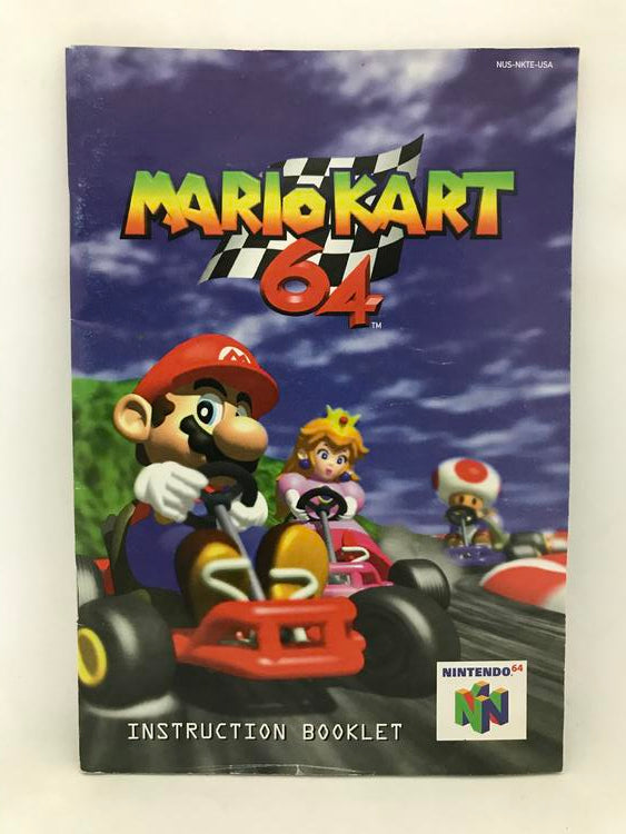 N64 MARIO KART 64 INSTRUCTION BOOKLET ENGLISH WITH OPERATION CARD