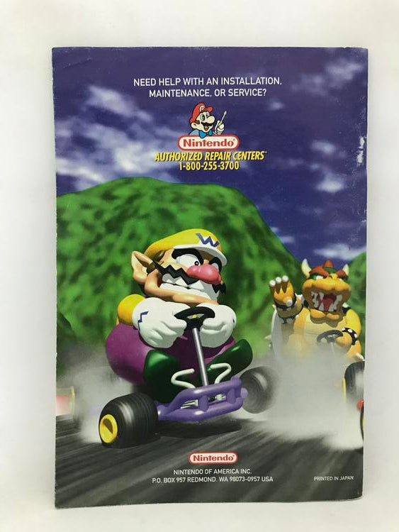 N64 MARIO KART 64 INSTRUCTION BOOKLET ENGLISH WITH OPERATION CARD