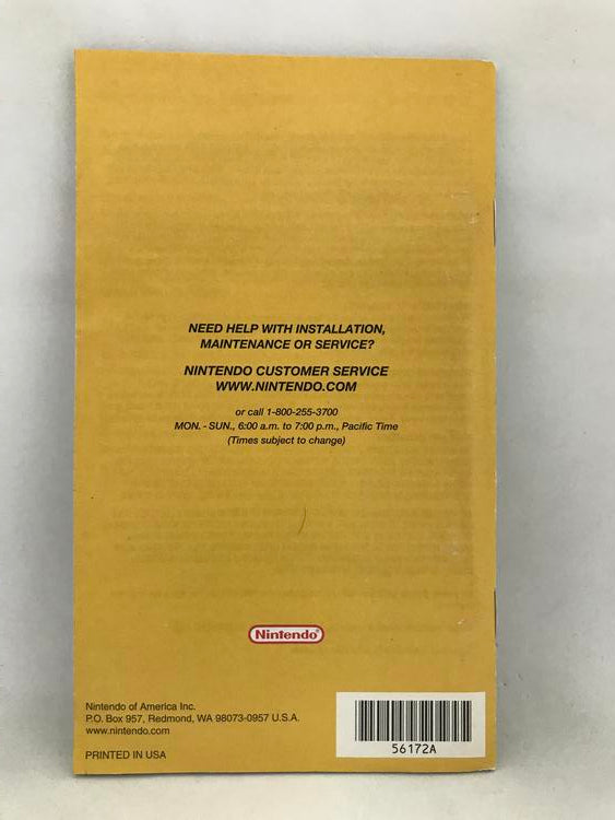 NGC MARIO PARTY 6 INSTRUCTION BOOKLET ENGLISH