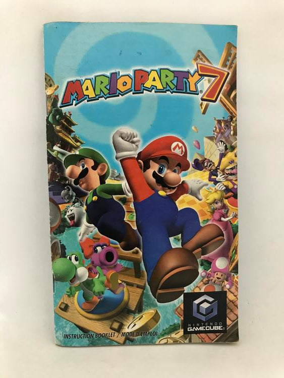 NGC MARIO PARTY 7 INSTRUCTION BOOKLET BILINGUAL