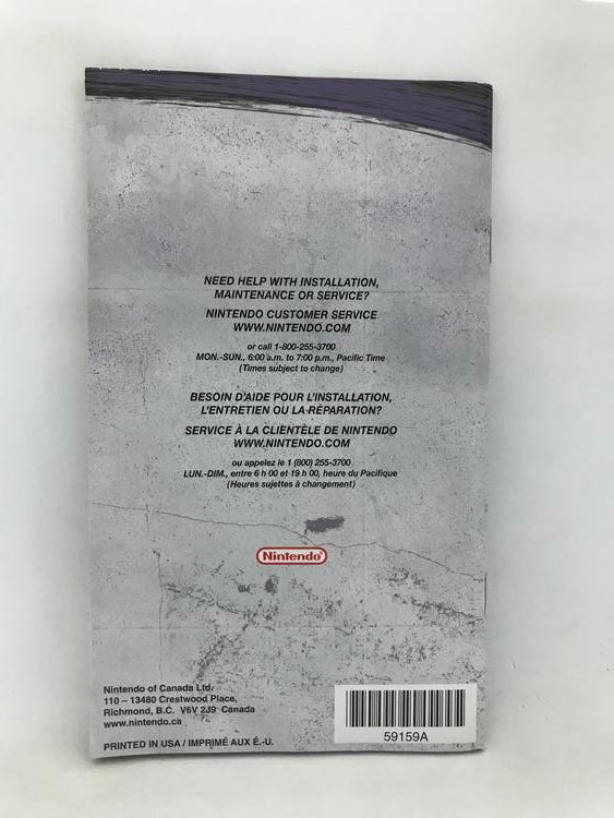 NGC SUPER MARIO STRIKERS INSTRUCTION BOOKLET BILINGUAL