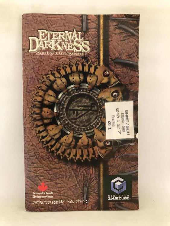 NGC ETERNAL DARKNESS INSTRUCTION BOOKLET BILINGUAL (usagé)