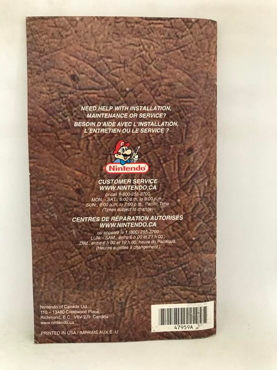 NGC ETERNAL DARKNESS INSTRUCTION BOOKLET BILINGUAL (usagé)