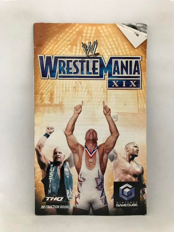 NGC WWE WRESTLEMANIA XIX INSTRUCTION BOOKLET ENGLISH (usagé)