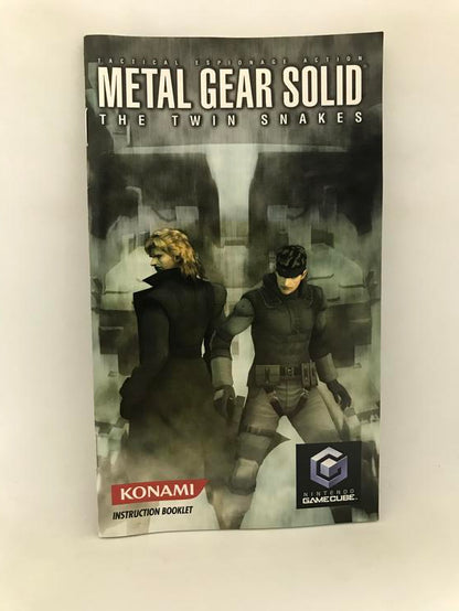 NGC METAL GEAR SOLID THE TWIN SNAKES INSTRUCTION BOOKLET ENGLISH (usagé)