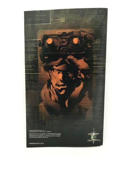 NGC METAL GEAR SOLID THE TWIN SNAKES INSTRUCTION BOOKLET ENGLISH