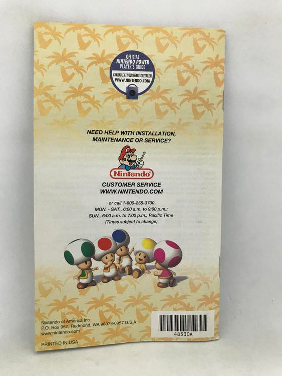 NGC SUPER MARIO SUNSHINE INSTRUCTION BOOKLET ENGLISH (usagé)