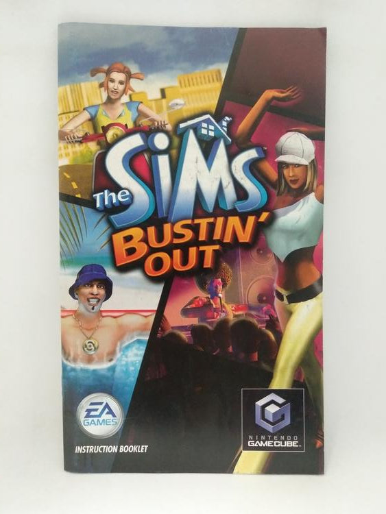 NGC THE SIMS BUSTIN OUT INSTRUCTION BOOKLET ENGLISH