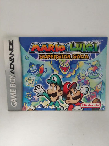 GBA MARIO & LUIGI SUPERSTAR SAGA INSTRUCTION BOOKLET ENGLISH