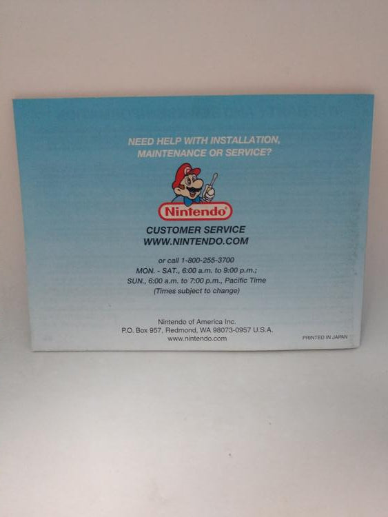 GBA SUPER MARIO ADVANCE 3 YOSHI'S ISLAND INSTRUCTION BOOKLET BILINGUAL (usagé)