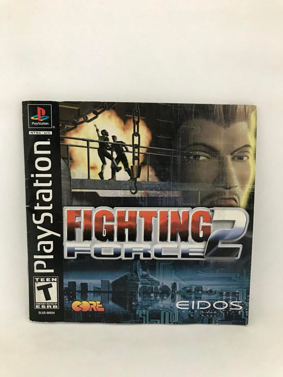 PS1 FIGHTING FORCE 2 INSTRUCTION BOOKLET ENGLISH
