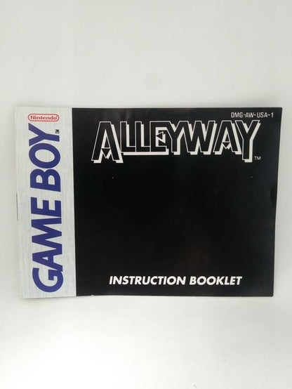 GB ALLEYWAY INSTRUCTION BOOKLET ENGLISH (usagé)