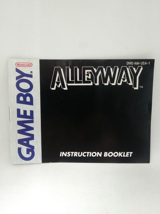 GB ALLEYWAY INSTRUCTION BOOKLET ENGLISH (usagé)