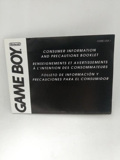 GB GAME BOY SYSTEM INSTRUCTION BOOKLET BILINGUAL (usagé)