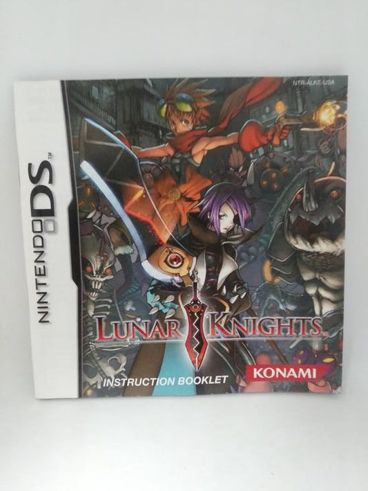 NDS LUNAR KNIGHTS INSTRUCTION BOOKLET ENGLISH