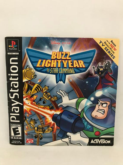 PS1 BUZZ LIGHTYEAR OF STAR COMMAND INSTRUCTION BOOKLET ENGLISH