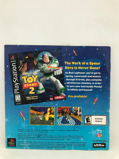 PS1 BUZZ LIGHTYEAR OF STAR COMMAND INSTRUCTION BOOKLET ENGLISH