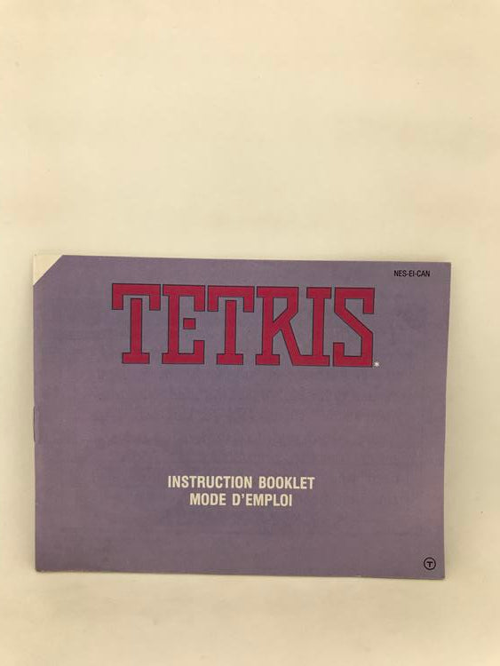 NES TETRIS INSTRUCTION BOOKLET BILINGUAL