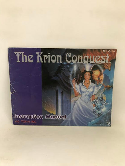 NES THE KRION CONQUEST INSTRUCTION BOOKLET ENGLISH
