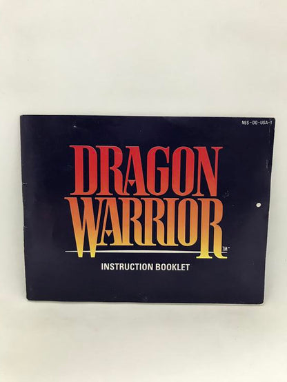 NES DRAGON WARRIOR INSTRUCTION BOOKLET ENGLISH WITH EXPLORER'S HANDBOOK + POSTER + MAP + GUIDE