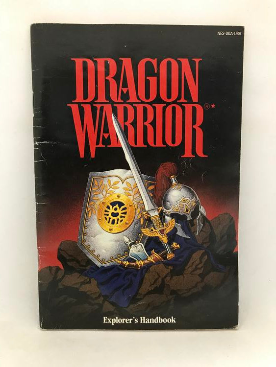 NES DRAGON WARRIOR INSTRUCTION BOOKLET ENGLISH WITH EXPLORER'S HANDBOOK + POSTER + MAP + GUIDE