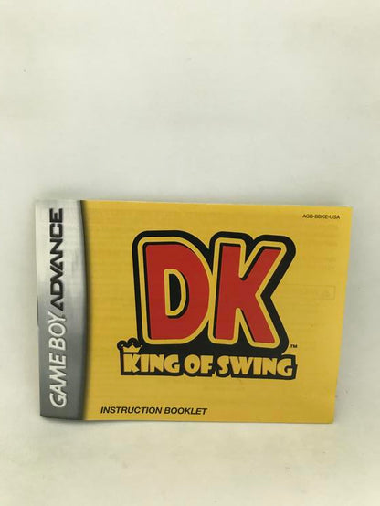 GBA DK KING OF SWING INSTRUCTION BOOKLET ENGLISH (usagé)