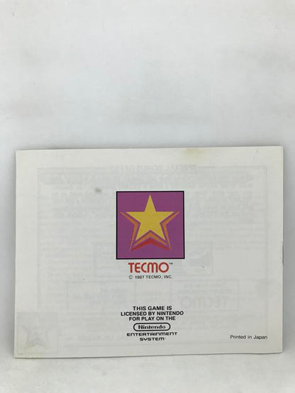 NES STAR FORCE INSTRUCTION BOOKLET ENGLISH