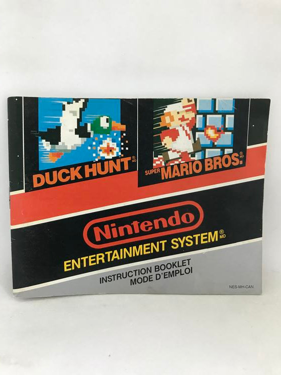 NES SUPER MARIO BROS. / DUCK HUNT INSTRUCTION BOOKLET BILINGUAL