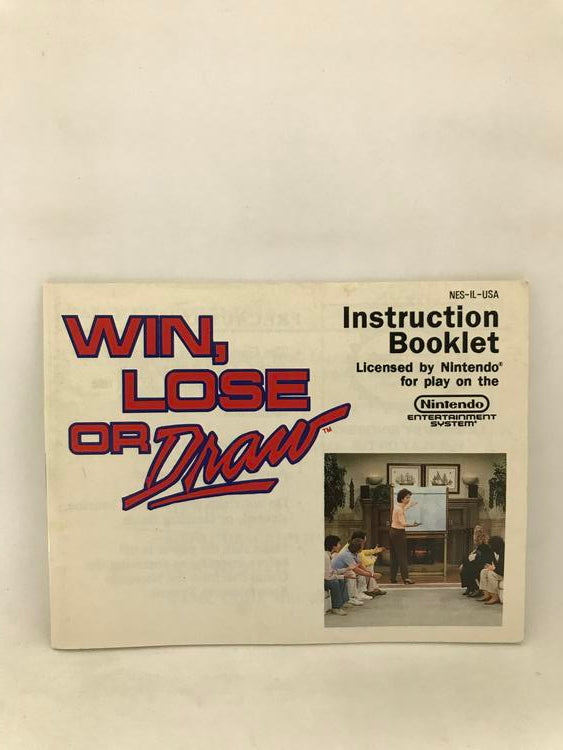 NES WIN, LOSE OR DRAW INSTRUCTION BOOKLET ENGLISH (usagé)