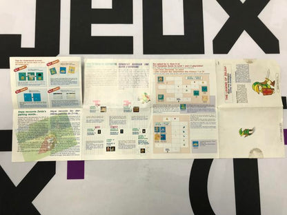NES THE LEGEND OF ZELDA INSTRUCTION BOOKLET BILINGUAL WITH MAP (usagé)