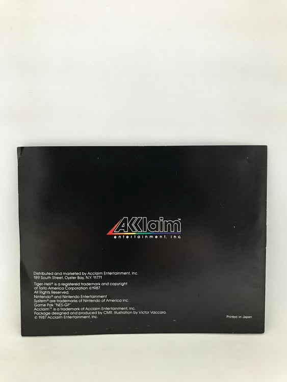 NES TIGER-HELI INSTRUCTION BOOKLET ENGLISH (usagé)