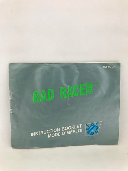 NES RAD RACER INSTRUCTION BOOKLET BILINGUAL (usagé)