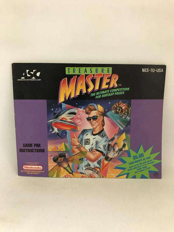 NES TREASURE MASTER INSTRUCTION BOOKLET ENGLISH (usagé)