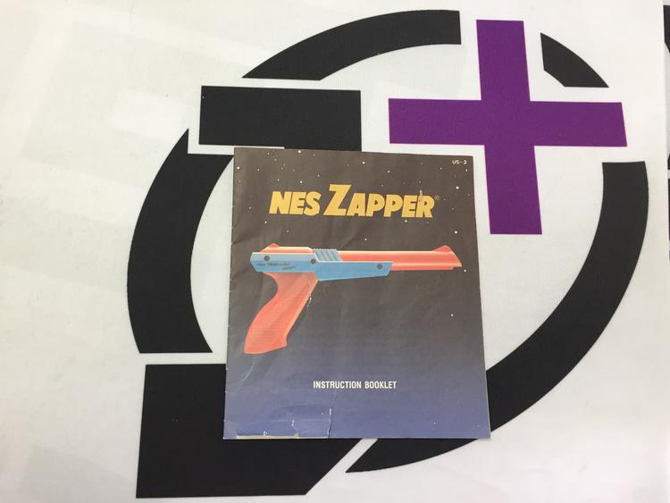 NES ZAPPER GUN ORANGE INSTRUCTION BOOKLET ENGLISH (usagé)