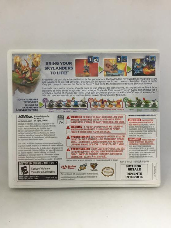 SKYLANDERS SPYRO'S ADVENTURE GAME ONLY (COMPLETE IN BOX)