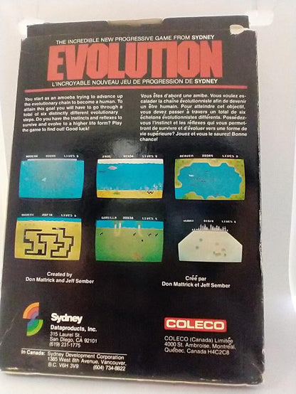 COLECOVISION SYDNEY'S EVOLUTION (COMPLETE IN BOX)