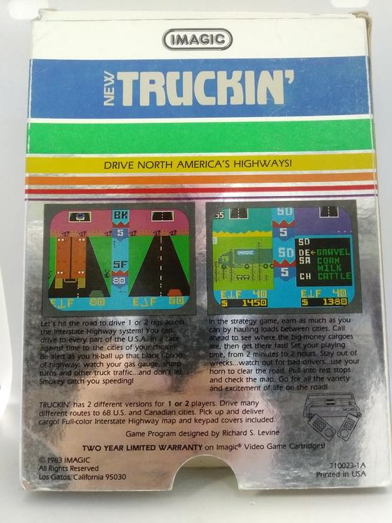 INTELLIVISION TRUCKIN' (COMPLETE IN BOX)