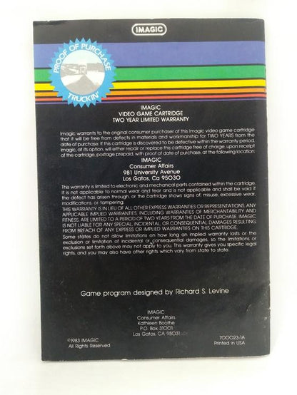 INTELLIVISION TRUCKIN' (COMPLETE IN BOX)